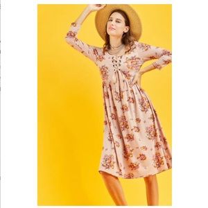 Blushing Floral Dress